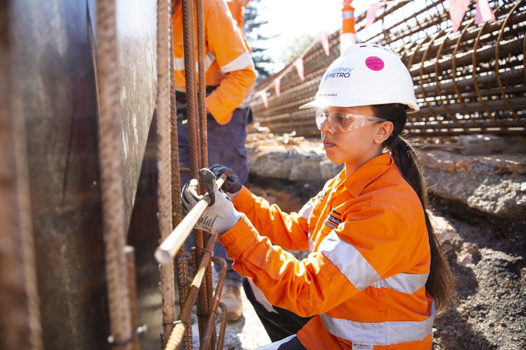 Team members hard at work at the Chatswood site.
